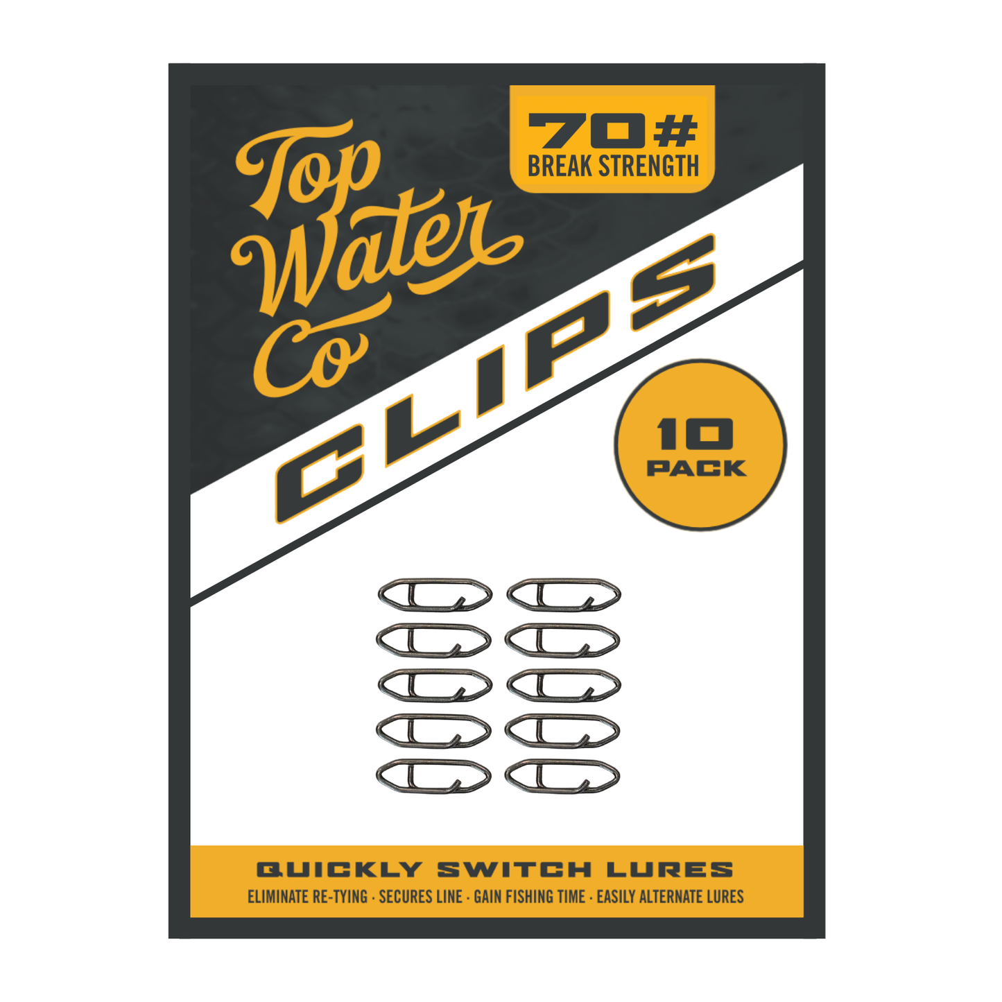 Topwater Co Speed Clips (15-45-70-120lbs)